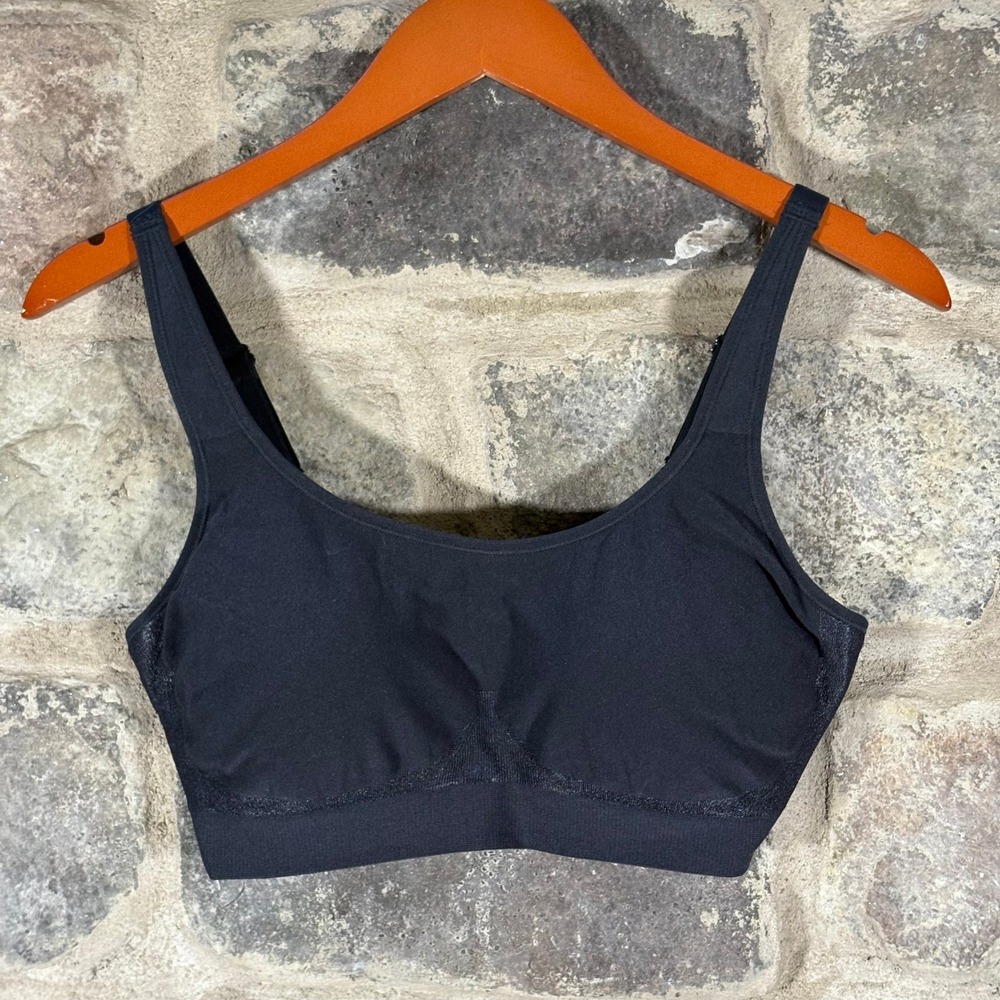 Shapermint Essentials‎ Bra L/G Black Wireless Comfort Support Everyday Lounge